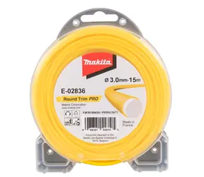 Makita E-02836 Nylonsaite Pro 3,0 mm 15 m rund gelb