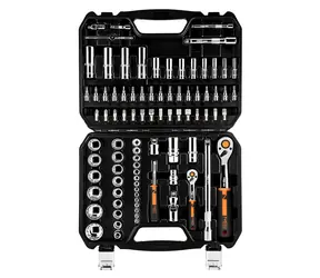 Neo Tools 10-060 / Steckschlüsselsatz / Chrom-Vanadium-Stahl / Koffer