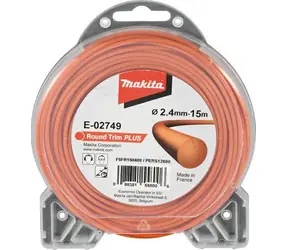 Makita E-02749 Nylonfaden rund 2,4mm 15m orange