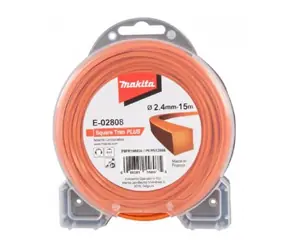 Makita E-02808 Quadratischer Nylonfaden 2,4mm 15m orange