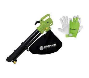 Fieldmann SET FZF 4030-E + FZO 5010 / Gartenstaubsauger 3 in 1 + Handschuhe / 3000W / 10,7 m3/min / 270 km/h / 45 l