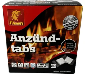 Flash Fire Paraffintabletten 80 Stück