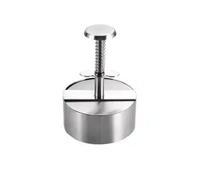 UG Grill Hamburgerpresse Edelstahl 10,2x14,2cm