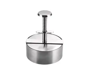 UG Grill Hamburgerpresse Edelstahl 11,3x14,2cm