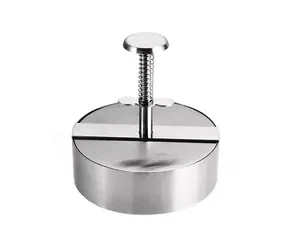 UG Grill Hamburgerpresse Edelstahl 14x14,2cm