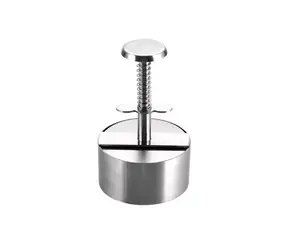 UG Grill Hamburgerpresse Edelstahl 9x14,2cm