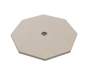 Outdoorchef Pizzastein, achteckig, 36 cm, mit Temperaturanzeige