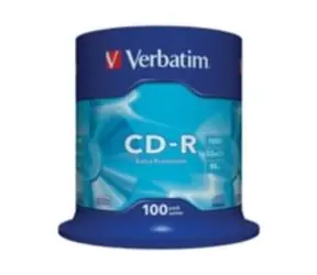 Verbatim 100 Stück CD- R 700 MB 52x / Extra Schutz / Spindel