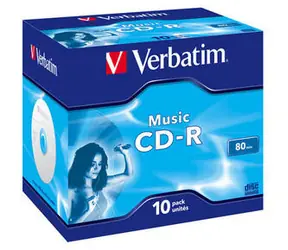 Verbatim 10 Stück CD- R 700 MB Lebe es! 40x / JewelCase
