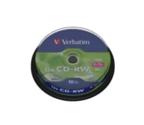 Verbatim 10 Stück CD-RW 700 MB 8-12x High Speed / Spindel
