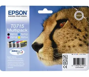 Epson Patrone T0715 (Schwarz/Cyan/Magenta/Gelb) Multipack (Gepard)