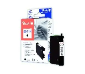 Peach Tintenpatrone schwarz kompatibel zu Epson T0711H, C13T07114H10