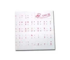Tastaturaufkleber - Tschechisch - Rot