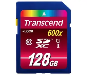 Transcend SDXC 128 GB / SDXC / 128 GB / Klasse 10 UHS-1 / 600x