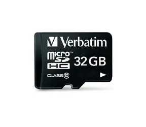 Verbatim microSDHC-Speicherkarte 32 GB (+ Adapter) / Klasse 10