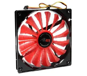 Airen FAN haiBridWings 140E Lüfter / 140 x 140 x 25 mm / extrem leistungsstark / 23,8 dBA / rot