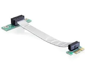 DeLock Riser Karte PCI Express x1 / flexibles Kabel / Einschub links