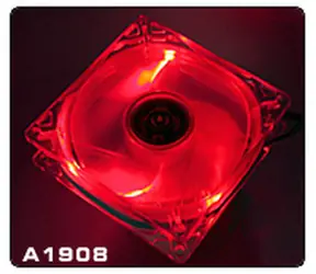 Thermaltake A1908 Thunderblade Rot / Lüfter 80x80x25mm / 21dB
