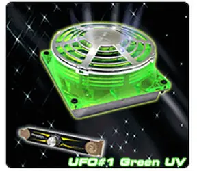 Thermaltake A2214 UFO-LÜFTER Grün UV / Lüfter 90x90x38mm / 1300-3600 U/min