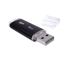 Silicon Power Ultima U02 / 16GB / Flash-Laufwerk / USB 2.0 / schwarz