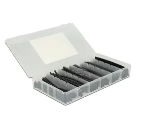 DeLock Set aus schwarzen Schrumpfschläuchen / 100 Stück