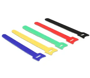 DeLock Farbige Klettbänder / L 150 x B 12 mm / 10 Stk