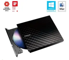 Asus SDRW-08D2S-U LITE (Einzelhandel) schwarz / DVD±RW ext. Brenner / Slim / USB 2.0  