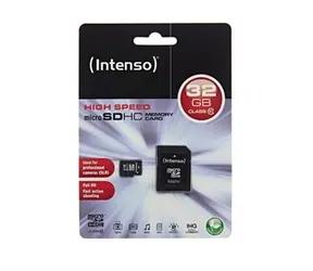 INTENSO Micro-SDHC-Karte 32 GB Klasse 10 + SD-Adapter