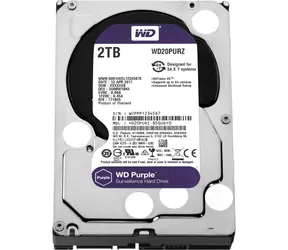 WD Purple 2 TB / Festplatte / 3,5 Zoll SATA III / 5.400 U/min / 64 MB Cache / 3 Jahre