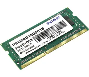 Patriot Signature Line 4 GB (1 x 4 GB) 1600 MHz / SODIMM / DDR3 / CL11 / Nicht-ECC / Ungepuffert / 1,5 V