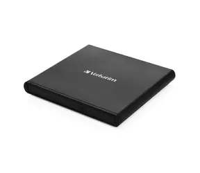 Verbatim Mobile DVD ReWriter schwarz / Externer DVD-Brenner / USB 2.0