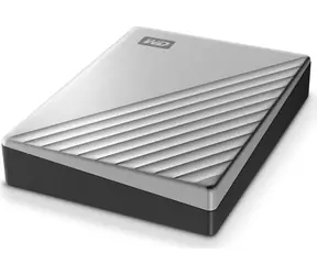 WD My Passport Ultra 4 TB / HDD / 2,5 Zoll / USB-C / Silber / 3 Jahre