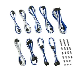 CableMod Classic ModMesh C-Series Kit für Corsair Axi & HXi & R - Weiß-Blau