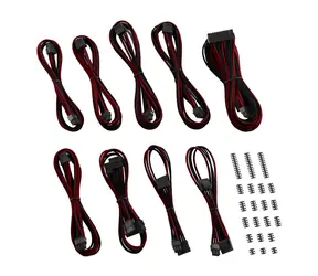 CableMod Classic ModMesh C-Series Kit für Corsair Rmi & RMx - Schwarz-Dunkelrot