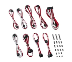 CableMod Classic ModMesh C-Series Kit für Corsair Rmi & RMx - Weiß-Rot