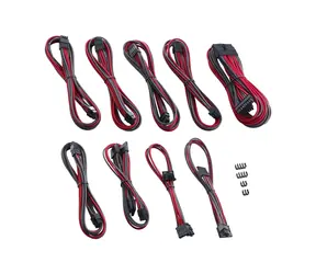 CableMod PRO ModMesh RT-Series Kabelkits für Asus ROG & Seasonic - Schwarz-Rot