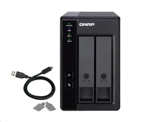 QNAP TR-002 / Erweiterungseinheit für PC & QNAP NAS / 2x SATA / 1x USB 3.1 Typ C - Gen 2