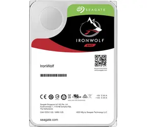 Seagate IronWolf 12 TB / HDD / 3,5" SATA III / 7.200 U/min / 256 MB Cache / für NAS / 3 Jahre