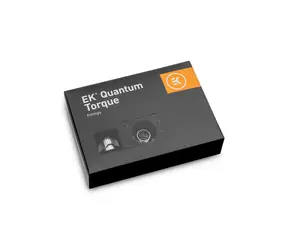 EKWB EK- Quantum Torque 6er-Pack HDC 12 - Nickel / G1|4" auf 12 mm Außendurchmesser / Silber / 6 Stück