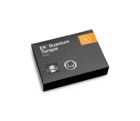 EKWB EK- Quantum Torque 6er-Pack HDC 14 - Nickel / G1|4" auf 14 mm Außendurchmesser / Silber / 6 Stück