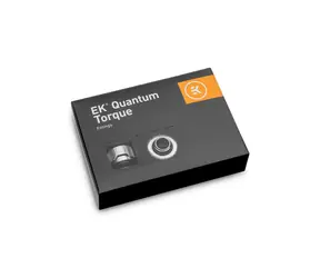 EKWB EK- Quantum Torque 6er-Pack HDC 16 - Nickel / G1|4" auf 16 mm Außendurchmesser / Silber / 6 Stück