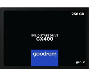 Goodram CX400 Gen.2 256 GB / 2,5 Zoll / SATA III / 3D-NAND TLC / R: 550 MB/s / W: 480 MB/s / MTBF: 2 Millionen