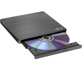Hitachi-LG GP60NB60 schwarz / Externes Brennlaufwerk / Slim / DVD+-RW / USB 2.0 / 6-8-24x schreiben 
