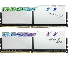 G.Skill Trident Z Royal Silver 32 GB (2 x 16 GB) 3600 MHz / DDR4 / CL18-22-22-42 / 1,35 V / XMP 2.0 / LED-Hintergrundbeleuchtung