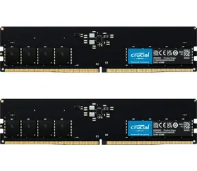 CRUCIAL 32 GB (2 x 16 GB) 4800 MHz / DDR5 / PC5-38400 / CL40-39-39 / 1,1 V / Single Rank x8