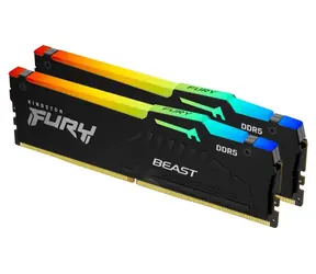 Kingston Fury Beast Schwarz RGB 16 GB (2 x 8 GB) DDR5 5600 MHz / CL40 / DIMM / ECC / XMP