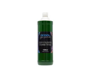 Alphacool Eiswasser Crystal Green UV-aktiv vorgemischtes Kühlmittel 1000ml / Kühlflüssigkeit / UV-aktiv