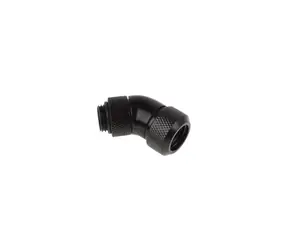 Alphacool Eiszapfen 13mm Klemmverschraubung HardTube drehbar 45° G1/4 schwarz 