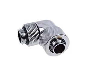 Alphacool Eiszapfen 13/10mm Klemmverschraubung drehbar 90° G1/4 chrom