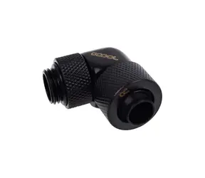 Alphacool Eiszapfen 13/10mm Klemmverschraubung drehbar 90° G1/4 schwarz